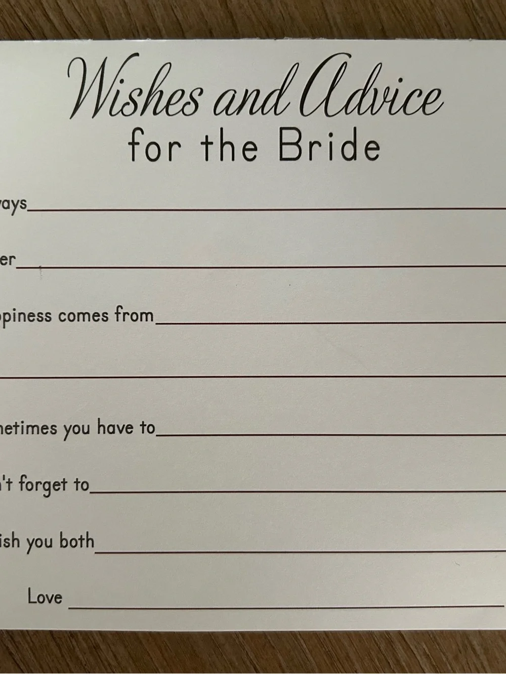 NEW- Bridal Shower Game Cards Set of 4 - Floral Pink & Burgundy